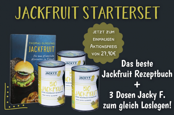 Jackfruit Starterpaket AKTION Buch + 3 Dosen