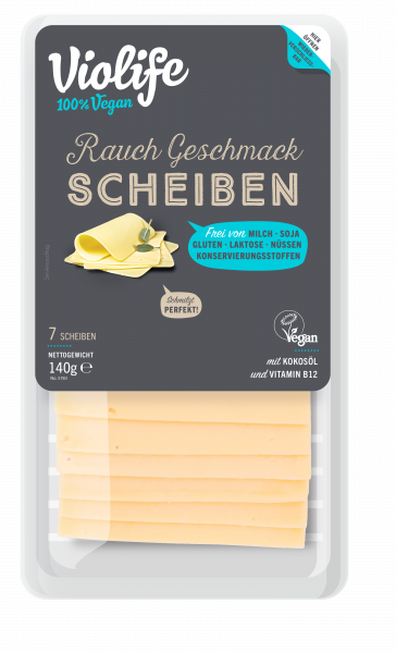 VIOLIFE Käse SCHEIBEN "RAUCH", 140g