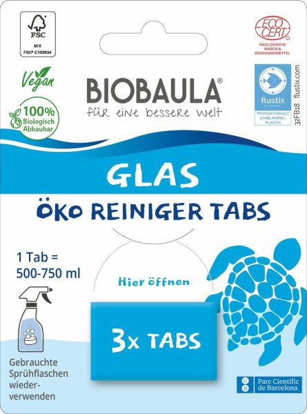 Biobaula Biobaula Öko Reiniger-Tabs Glasreiniger