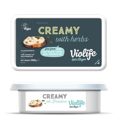 VIOLIFE Creamy Streich "KRÄUTER", 200g