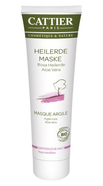 Cattier Cattier Rosa Heilerde Maske für empfindliche Haut
