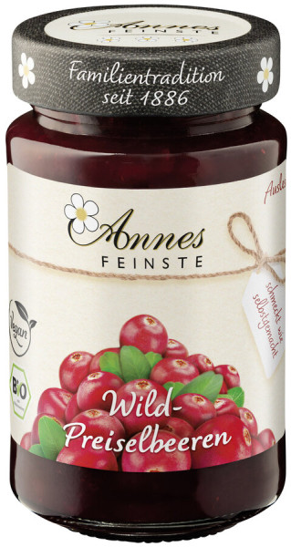 Annes Feinste Bio Wildpreiselbeeren Auslese