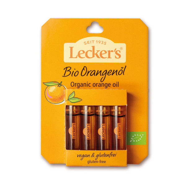 Lecker´s Bio Orangenöl, 100% naturreines Aroma
