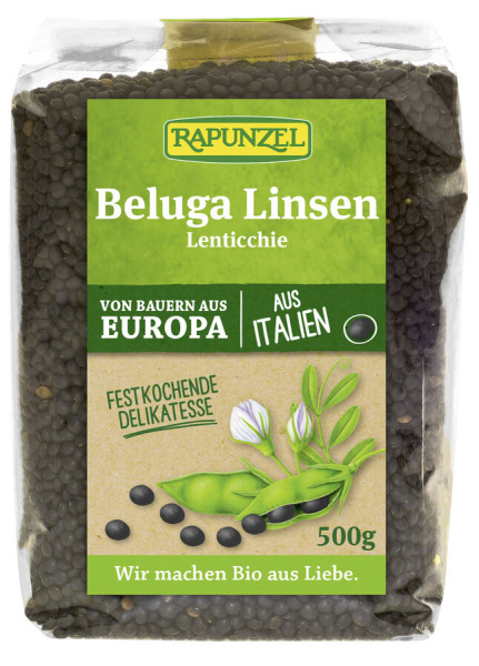 Rapunzel Beluga Linsen schwarz