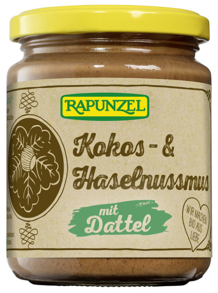 Rapunzel Kokos- & Haselnussmus mit Dattel