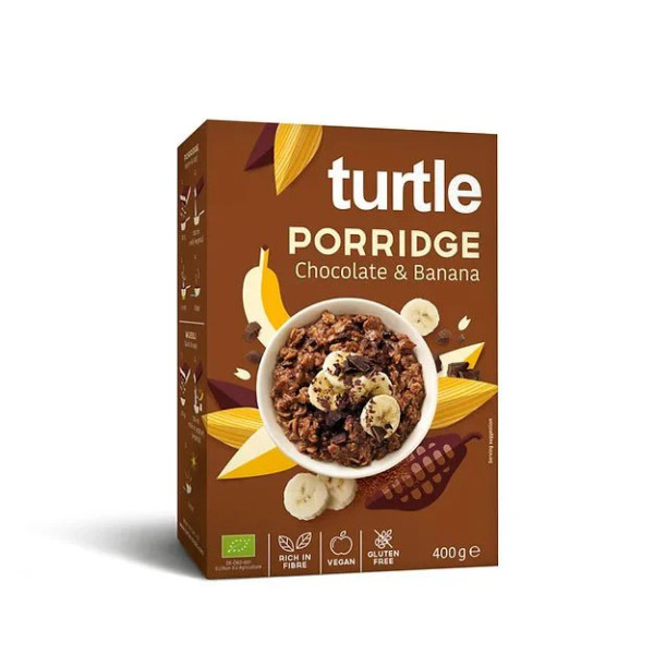 Turtle Veganer Frühstücks-Porridge Schokolade & Banane glutenfrei, 450g