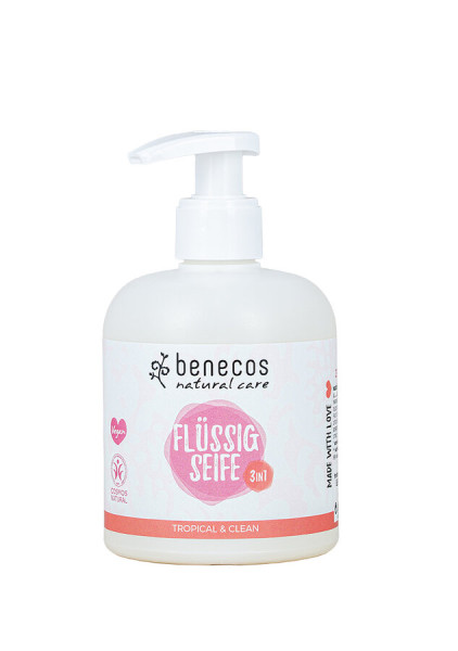 benecos benecos Natural Flüssigseife 3in1 tropical & clean