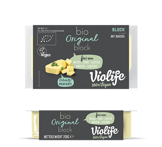 VIOLIFE Käse Block "ORIGINAL" 200g